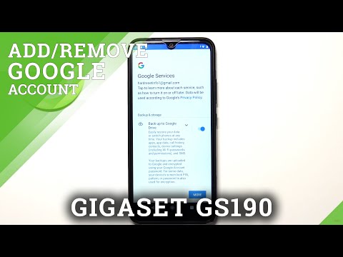How to Add / Delete Google Account on GIGASET GS190 - Google Settings