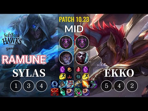 SHG Ramune Sylas vs Ekko Mid - KR Patch 10.23