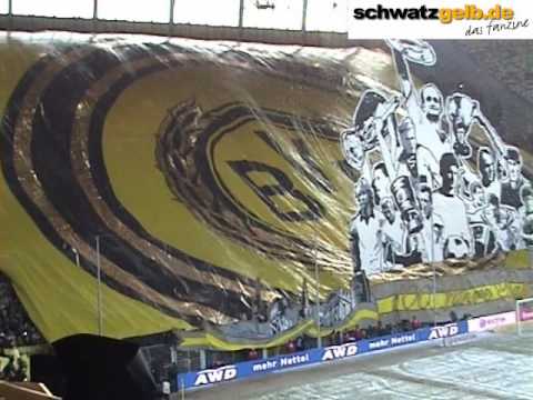 100 Jahre BVB-Freiburg Choreo zum 100. Geburtstag von Borussia Dortmund BVB - SCF Video Atmo