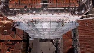 Il Campanile di Giotto, inizia il restauro a Firenze: le immagini esclusive dal drone
