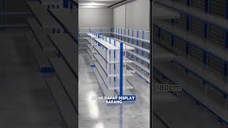 BERAPA UKURAN RAK YANG IDEAL UNTUK  MINIMARKET ?