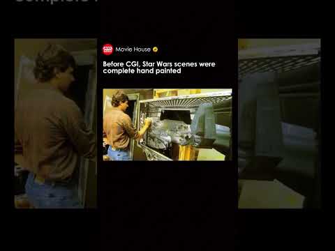 Before CGI, Star Wars scenes were complete hand painted