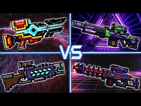Black Hole VS Deadsman Rifle VS Eva VS Supercharged Rifle - Pixel Gun 3D