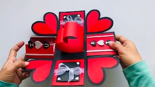 How to Make Explosion Box For Boyfriend/Valentine's Day Gift For Him @Art & Craft By Tulsi