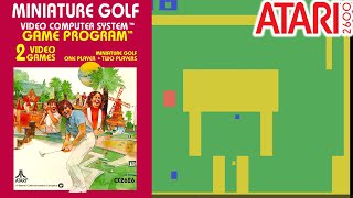 Miniature Golf atari 2600 4k Gameplay
