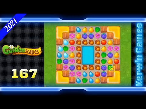 Gardenscapes Level 167 - No Boosters - 26 moves (2021)