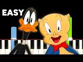 Looney Tunes Theme The Merry Go Round Broke Down Easy Piano Tutorial