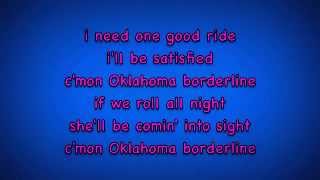 Oklahoma Borderline - Vince Gill Lyrics [on screen]