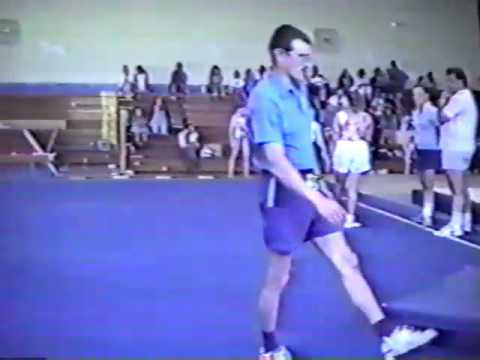 1993 USA UKR BLR gymnastics meet, women's training