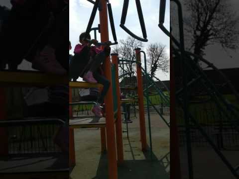 My kids playing at Garston park