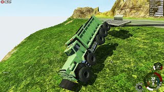 Crash Hard 2.0 Downhill Madness Truck Crash Falling from high BeamNG Drive #2