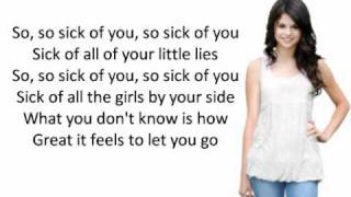 Selena Gomez - Sick of you (+Lyrics)