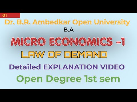 Thumbnail for Dr. B.R. Ambedkar Open University micro economics-1 ba explanation videos|degree1st sem#braou by B. R. Ambedkar