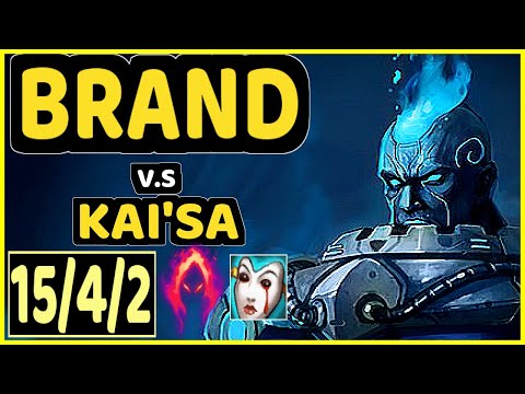 REDBERT (BRAND) vs KAI'SA - 15/4/2 KDA BOTTOM ADC CHALLENGER GAMEPLAY - BR