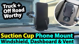 Best Car Phone Holder - Heavy Duty Truck Phone Mount for Large Phones - Best Car Phone Mount
