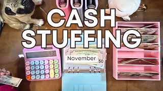 November Zero Based Budget | $860 Cash Stuffing