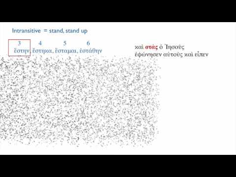 Croy 30 Introduction to the verb ἵστημι
