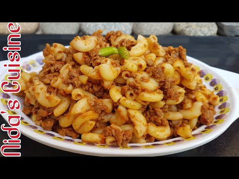 Qeema Macaroni Recipe - Nida's Cuisine - Keema Macaroni - Bakra Eid Special - Macaroni Pasta Recipe