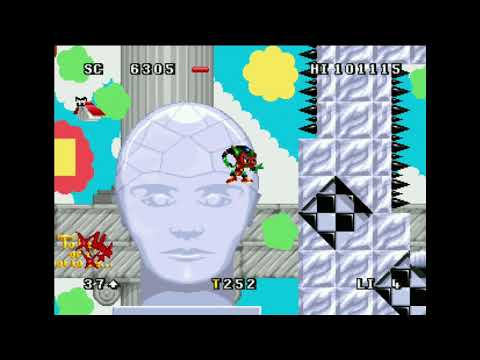 Quick Play : Atari Jaguar : Zool 2 (1994) L5 Mount Ices ~L6 Mental Blockage 2/2