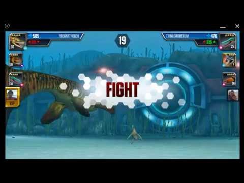 Jurassic World: The Game - Aquatic Player Duel Battle 96 - EDESTUS!