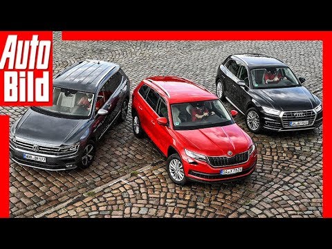 SUVs aus dem VW-Konzern (2018) Mittelklasse-SUVs im Vergleich