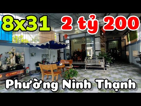 Bán nhà 8x31 kế bên 3 trường học giá 2 tỷ 200 triệu ở phường Ninh Thạnh Tây Ninh cách Tòa Thánh 3km