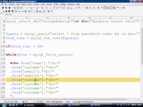MySQL Tutorial 3 Retrieving data from database