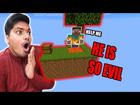 EPIC Skyblock FAIL! Helpless Cries in Minecraft Hindi