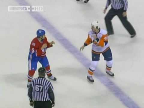 Joel Rechlicz vs Tom Kostopoulos Mar 12, 2009