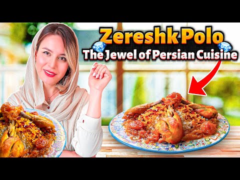 Zereshk Polo ba Morgh | Persian Barberry Saffron Rice with Chicken (Authentic Iranian Recipe)