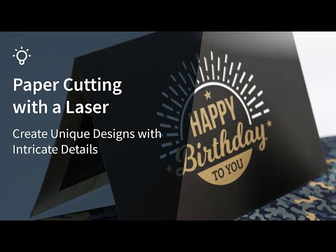 Paper cutting with a laser - create unique designs with intr...