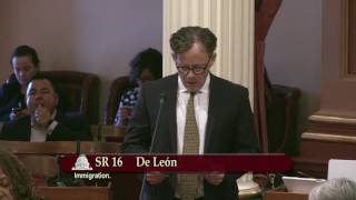 Sen. Newman - CA Senators Denounce Trump Travel Ban