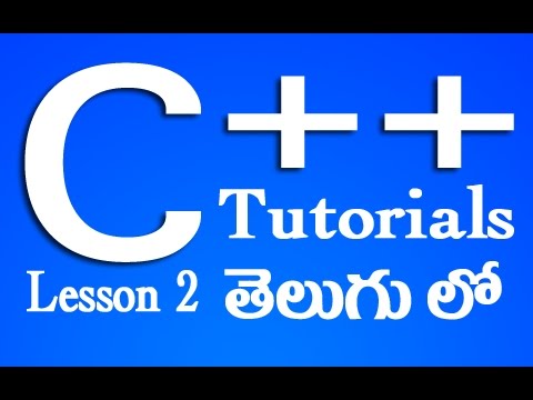 C Tutorials in Telugu Lesson 2
