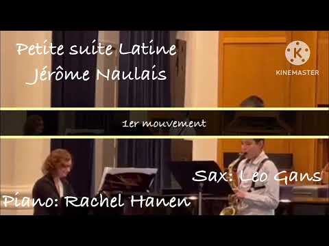 Concours Sonatina semi-finale 2023 - Leo GANS Sax alto - Petite suite Latine Jérôme Naulais