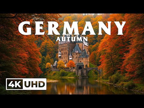 Autumn Germany 4K 🍁 Black Forest, Rhine Vineyards, Bavarian Castles in Radiant Autumn Charm