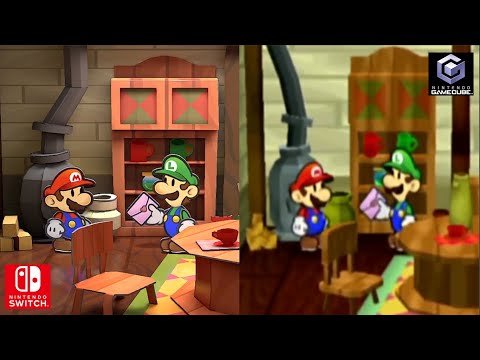 Paper Mario TTYD Switch Remake vs Original Gamecube Comparison