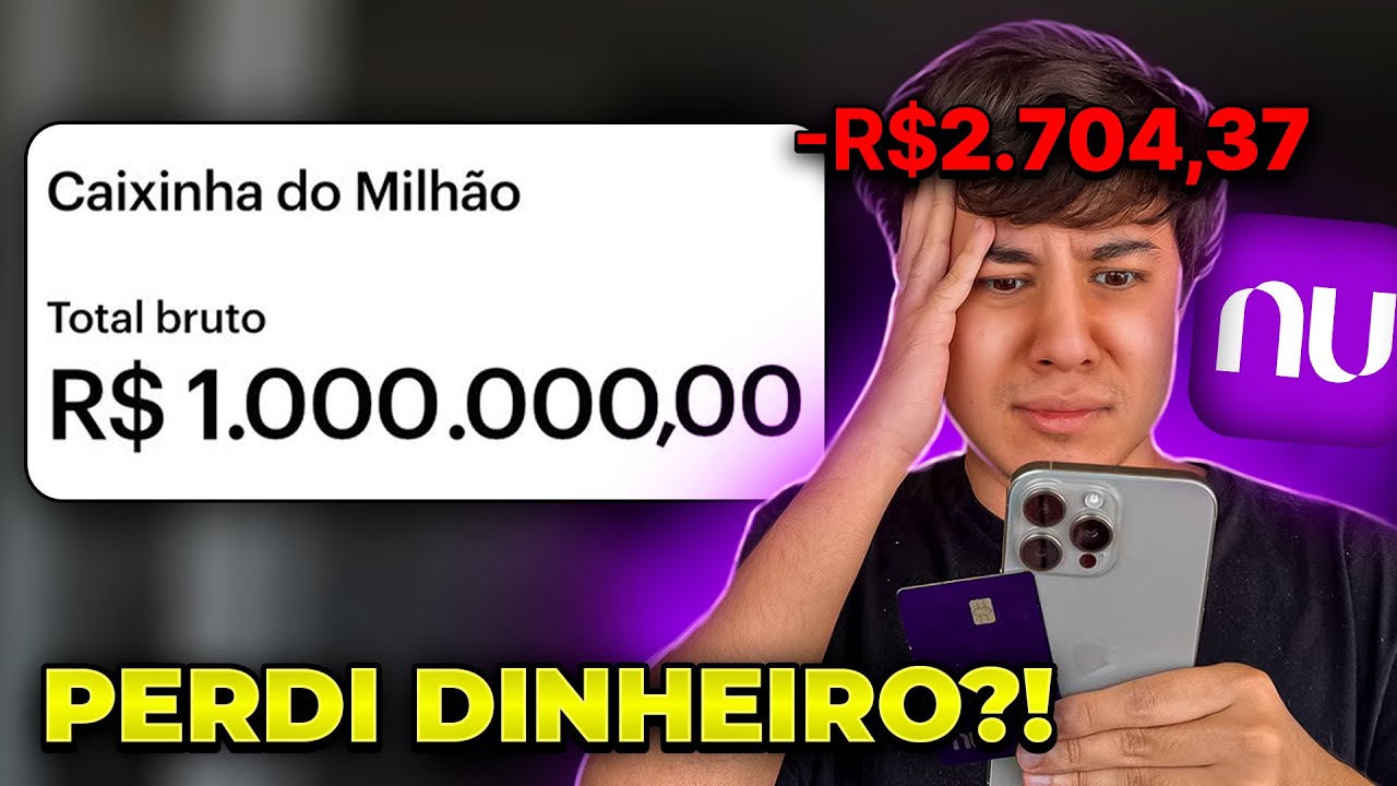 COLOQUEI 1 MILHÃO DE REAIS NA CAIXINHA DO NUBANK POR UM MÊS! QUANTOU RENDEU?!