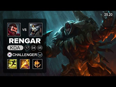 Rengar vs Graves Jungle - KR Challenger - Patch 25.20 Season 15