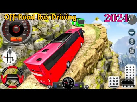 Uphill Offroad Tourist Coach Bus Driver Simulator 3D - Android Gameplay |@Bro_gaming389