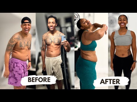 OUR 90 DAY BODY TRANSFORMATION LOSING 70LBS TOGETHER *COUPLE WEIGHT LOSS JOURNEY*