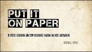 ANN NESBY &amp; AL GREEN -  PUT IT ON PAPER