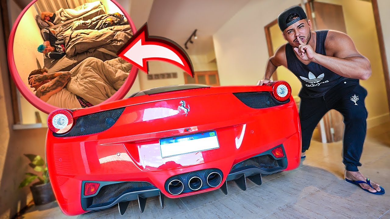 ACORDEI MEUS AMIGOS COM A FERRARI SÓ O CANO