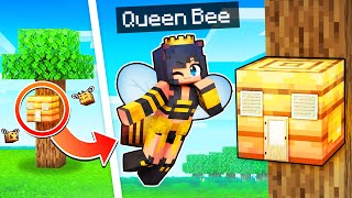 Protecting My Hive As The QUEEN BEE In Minecraft!