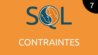 SQL #7 - contraintes