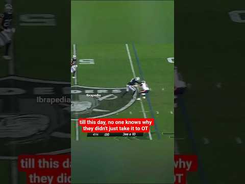 THE RAIDERS WITH AN UNBELIEVABLE WALK OFF WIN #nfl #shorts