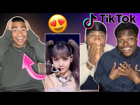 HE'S IN LOVE LOVE! 😂 SHOWING OUR FRIEND BLACKPINK LISA TIKTOKS EDITS COMPILATION REACTION