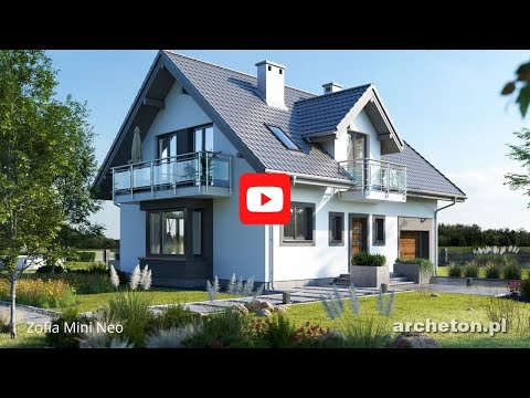 Projekt domu Zofia Mini Neo - archeton.pl - z użytkowym poddaszem 159,6 m2