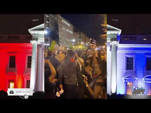 White House Crowd Chants 'You About to Lose Your Job' to Donald Trump After Biden Harris Victory