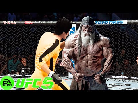 UFC5 Bruce Lee vs Old Wizard EA Sports UFC 5 - Epic Fight
