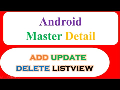 Android Master Detail Ep.07 : ListView CRUD - ADD UPDATE DELETE [Open Activity]